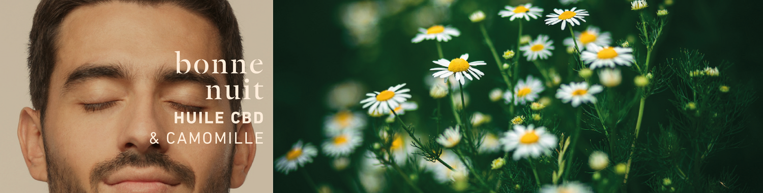 jeune homme apaisé grâce à l'huile de CBD