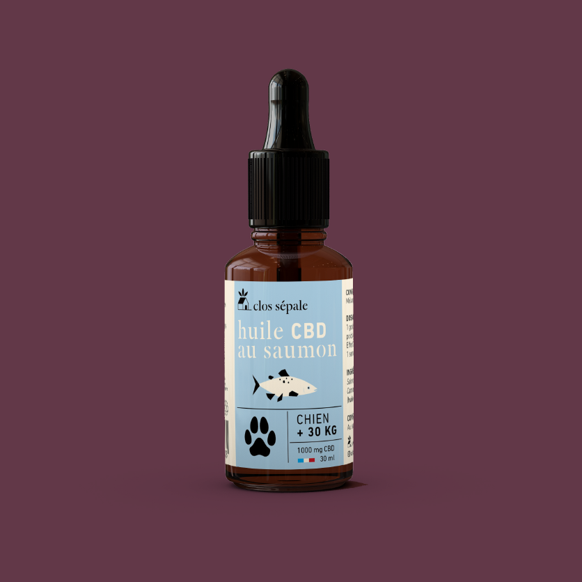 Huile de CBD bio pour les grands chiens